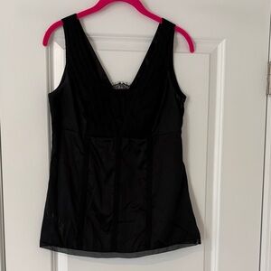 Black Lace-Trim Tank Camisole - Women Intimates
